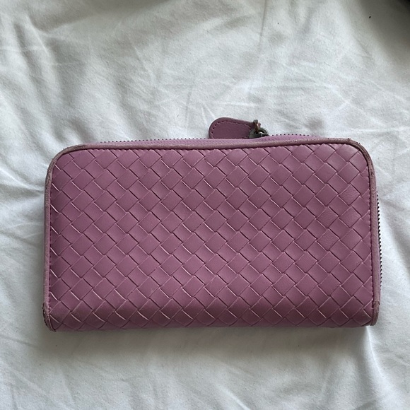 Bottega Veneta Zip Long Wallet Purple - Picture 2 of 3